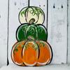 Snowman OR Pumpkin Stack Without stem, Reversible Shape, Fall Shape, Winter Shape, Unfinished Cutout, Build-A-Cross view 3
