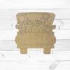 Fall Truck with Pumpkin, Sunflowers and Cotton, Fall Shape, Unfinished Wood Cutout, Paint by Line, Build-A-Cross view 2