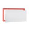 PIXY CANVAS Value Pack of 20x36 Stretched Canvas 1-1/2 (1.5) inch deep and Floater Frame for Your Paintings/Artwork/Wall Art/Wall Decor (Pastel Red/Pink, 20 x 36 inch, Landscape) view 1