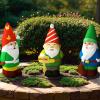Barydat 4 Sets Spring Ceramic Gnomes to Paint Ready to Paint Your Own Gnome with Brush 5 Inches Arts Crafts for Adults Xmas DIY Figurines Kit view 4
