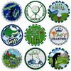 20 Sheets Sports Party Round Sticker Labels Decoration, Par Tee Golf Decals Party Supplies Favors, Round Golf Envelope Seals Paster for Party Decorations (1.5 Inches) view 1