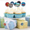 20 Sheets Race Car Party Round Sticker Labels Decoration, Car Racing Decals Party Supplies Favors, Round Racing Car Envelope Seals Paster for Racing Party Decorations (1.5 Inches) view 4