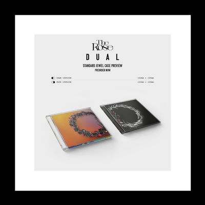 The Rose DUAL 2nd Album CD+Photobook+Photocard+Sticker pack+Trackin Sealed Kim Woosung (Jewel Case Random Versoin)