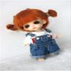 JD415 3-4inch 4-5inch 5-6inch Twins Bun Mohair Doll Wigs (3-4inch, Carrot) view 3