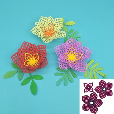 Metal Die Cuts,8.0x8.9cm Flower Metal Cutting Dies Paper Crafts Card Template Decoration Accessories