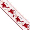 Designers Shop Christmas Holiday Snowman Wired Edge Ribbon 2.5 x 10 Yard for DIY Crafting, Home Dcor (Red Scarf) view 4
