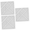 EXCEART Silicone Tangram Mold 4.52 Inch Flexible Transparent Epoxy Resin Mould for DIY Jigsaw Puzzle Crafting and Jewelry Making Accessories Set of 3 view 1