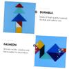 EXCEART Silicone Tangram Mold 4.52 Inch Flexible Transparent Epoxy Resin Mould for DIY Jigsaw Puzzle Crafting and Jewelry Making Accessories Set of 3 view 3