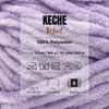 Keche Velvet Yarn for Crocheting, Soft Chenille Bulky Baby Blanket Amigurumi Yarn 100 gr (132 yds) (Lilac, 5 SKEINS) view 2