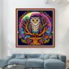 Dimensean Stamped Cross Stitch Kits Full Range of Embroidery Patterns Starter Kits for Beginners Adult DIY Cross Stitches Needlepoint Kits 11CT-Colorful Owl 17.7x17.7 inch view 2