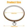 Auvotuis 3Pcs 9 Inch Round Embroidery Hoops Imitated Wood Cross Stitch Hoop, Circle Display Frame for DIY Christmas Ornament, Art Craft Sewing view 2