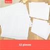 XEmbro 12 PCS Aida Cloth 14 Count, 4 Sizes White Cross Stitch Fabric for Craft Embroidery, Classic Reserve Aida Cloth for Embroidery Beginner, Needlework, Cross Stitch (5.9 to 11.8inch) view 3