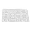 Halloween Pumpkin Skull Earring Molds, Ghost Shape Silicone Mould for Halloween Festival Women Girls DIY (A) view 1