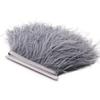 10Meter White Ostrich Feathers Trim Fringe 6-18CM Ostrich Feather Ribbon Trimming Clothing Dress Sewing Decoratio Silver Gray 6-8 CM view 1