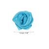 PATIKIL 0.6" Mini Satin Ribbon Roses, 30 Pcs Tiny Fabric Flowers Embellishments Rosettes Applique for DIY Crafts and Wedding, Blue view 2