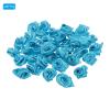 PATIKIL 0.6" Mini Satin Ribbon Roses, 30 Pcs Tiny Fabric Flowers Embellishments Rosettes Applique for DIY Crafts and Wedding, Blue view 3