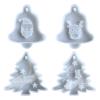 Christmas Tree Bell Elk Pendant Silicone Mould Car Pendant Ornaments Resin Casting Mold Epoxy Resin Molds DIY Craft Jewelry Making view 1