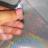 Meteor Shower Pattern Holographic Transparent Self Adhesive Overlay Film A4 Sheet - Vinyl Holographic Cold Lamination Film for Sticker and Label (5) view 2