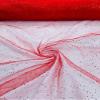 Backdrop King Inc, Glitter Tulle Fabric Shimmer/Tulle Glitter for Dresses/Mesh Glitter Fabric/Costume Fabric/Wholesale (5 Yards, Red) view 1