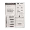 DzIxY Calendar Label Clear Stamps for Card Making Scrapbook Album Crafts Supplies Silicone Seals Ink Pad Transparent Stencils view 1