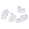 Uniquer 4Pcs Musical Note Silicone Molds,Unique Silicone Molds for DIY Handmade Car Freshies,Jewelry Pendant,Candle view 3