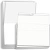 Hamilco Card Stock Folded Blank Cards with Self Seal Envelopes 5x7 - Scored White Cardstock Paper 80lb Cover - 100 Pack (Bright) view 1