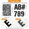 12 Sheets 588 Pieces Iron on Letters and Numbers for Clothing, 2 Inch Iron on Vinyl Letters with PU Heat Transfer Letters, A to Z, and 0-9 Iron on Alphabet Numbers for Jersey Fabric T-Shirt DIY Craft view 2