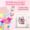 Tie Dye Permanent Vinyl Roll- 12'' x 8ft Red Clouds Permanent Adhesive Vinyl for Mugs Decors Self Adhesive Sticker view 2