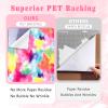 Tie Dye Permanent Vinyl Roll- 12'' x 8ft Red Clouds Permanent Adhesive Vinyl for Mugs Decors Self Adhesive Sticker view 4