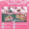 Fumete 12 Sheets Christmas Iron on Transfers for T Shirts Pink Iron on Decals Elk Snowman Tree Applique Stickers Holiday HTV Vinyl Christmas Heat Transfer Paper Stickers for DIY Crafts Xmas Clothes view 3