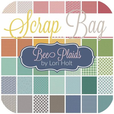 Bee Plaids Scrap Bag (Approx 2 Yards) by Lori Holt for Riley Blake 2 Yards DIY Quilt Fabric