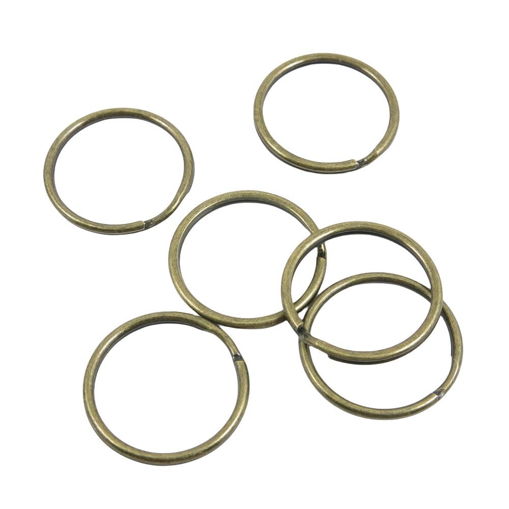 1420 PCS Antique Bronze Tone Jewelry Making Charms Findings Suppliers I8WM5K Key Ring Keyring