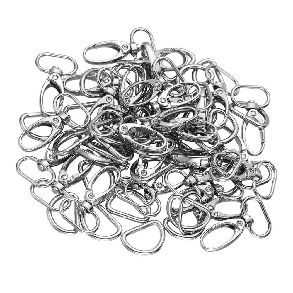 TEHAUX Lobster Clasp Hooks Jewelry Fasteners for Bracelet Accessories and Jewelry Making Smooth Clip Design