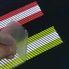 NOZUONO High Visibility Reflective Heat Transfer Vinyl Iron On Tape for Clothing 2in x 5yd (Fluorescent Yellow Striped) view 3
