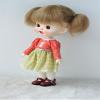 JD203 9-10inch 23-25cmTwin Tail Lovely Mohair Doll Wigs (9-10inch, Flax Brown M4) view 3