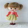 JD203 9-10inch 23-25cmTwin Tail Lovely Mohair Doll Wigs (9-10inch, Flax Brown M4) view 4