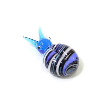 Mini Glass Turtle,Dolphin,Shell,Hedgehog,Bear,Mice,Pig,Rooster,Elephant,Frog,Penguin,Sea Lion,Whale,Goldfish Figurines Ornaments (Color : Chocolate, Size : About 2.7-4.2cm)