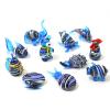 Mini Glass Turtle,Dolphin,Shell,Hedgehog,Bear,Mice,Pig,Rooster,Elephant,Frog,Penguin,Sea Lion,Whale,Goldfish Figurines Ornaments (Color : Chocolate, Size : About 2.7-4.2cm) view 2