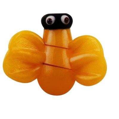 Bee Shaped Glass Beads Small Animal Beads Murano Glass Beads Decorative Beads Suitable for Fashion Small Jewelry (Color : A000130-8, Size : 18mm)