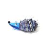 Mini Glass Turtle,Dolphin,Shell,Hedgehog,Bear,Mice,Pig,Rooster,Elephant,Frog,Penguin,Sea Lion,Whale,Goldfish Figurines Ornaments (Color : Plum, Size : About 2.7-4.2cm) view 1