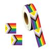 250 Show Your Pride with Intersex-Inclusive Daniel Quasar Flag Stickers - Perfect for LGBTQ+ Awareness, Events, and Parades - view 1
