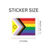 250 Show Your Pride with Intersex-Inclusive Daniel Quasar Flag Stickers - Perfect for LGBTQ+ Awareness, Events, and Parades - view 3