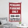 CakJuice Tapestry for Men Penguins Parking Only Tapestry Funny Bedroom Decor Things for Boys Room (Size : 75X100CM) view 3