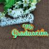 Cutting Dies Stencil,5.6x12cm Spanish Words My Graduation Metal Cutting Dies Stencils for Decorative Embossing Handcraft Template view 3