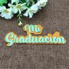 Cutting Dies Stencil,5.6x12cm Spanish Words My Graduation Metal Cutting Dies Stencils for Decorative Embossing Handcraft Template view 4