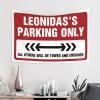 Men Cave Decor Leonidas'S Parking Only Tapestry Funny Kitchen Decor Large Tapestry (Size : 100X150CM) view 2