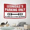 Men Cave Decor Leonidas'S Parking Only Tapestry Funny Kitchen Decor Large Tapestry (Size : 100X150CM) view 4