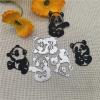Cutting Dies Stencil,9.5x9.5cm Lovely Pandas Metal Cutting Die Mould Embossing Paper Greeting Cardsdecoration Embossed Photo Album Decoration Card Making view 3
