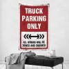 CakJuice Funny Sogns Truck Parking Only Tapestry Small Wall Tapestry Funny Tapestries (Size : 75X100CM) view 2