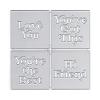 DzIxY Words You're The Best Metal Cutting Dies for Card Making Kit Embossing Paper Die Cuts Scrapbook Machine Stencils Storage Pockets Supplies view 1